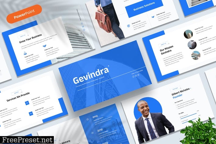 Company Profile Modern PowerPoint Template Z7NLNCD