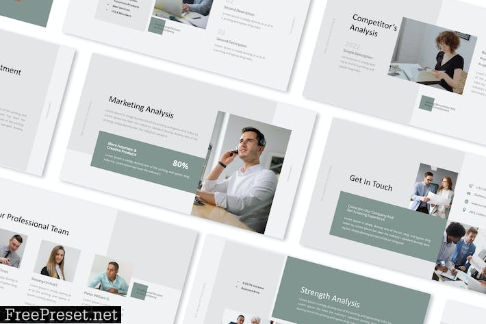 Company Profile Powerpoint Presentation Template RLHXYVU