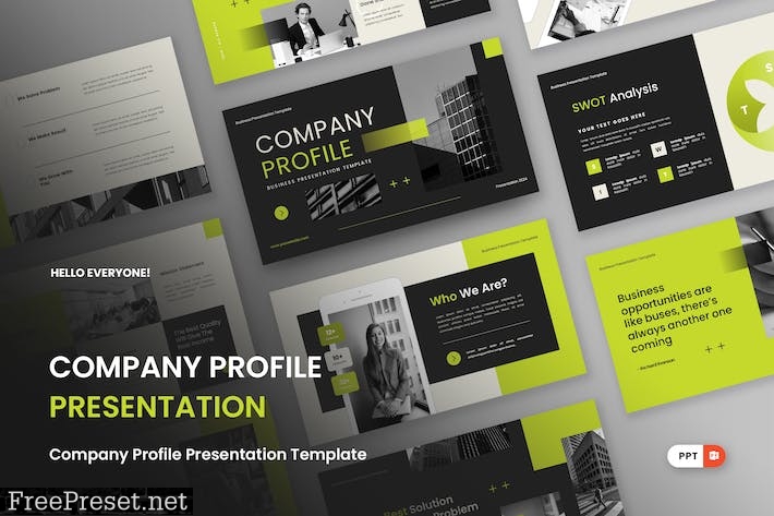 Company Profile - Powerpoint Template QUB6KR7