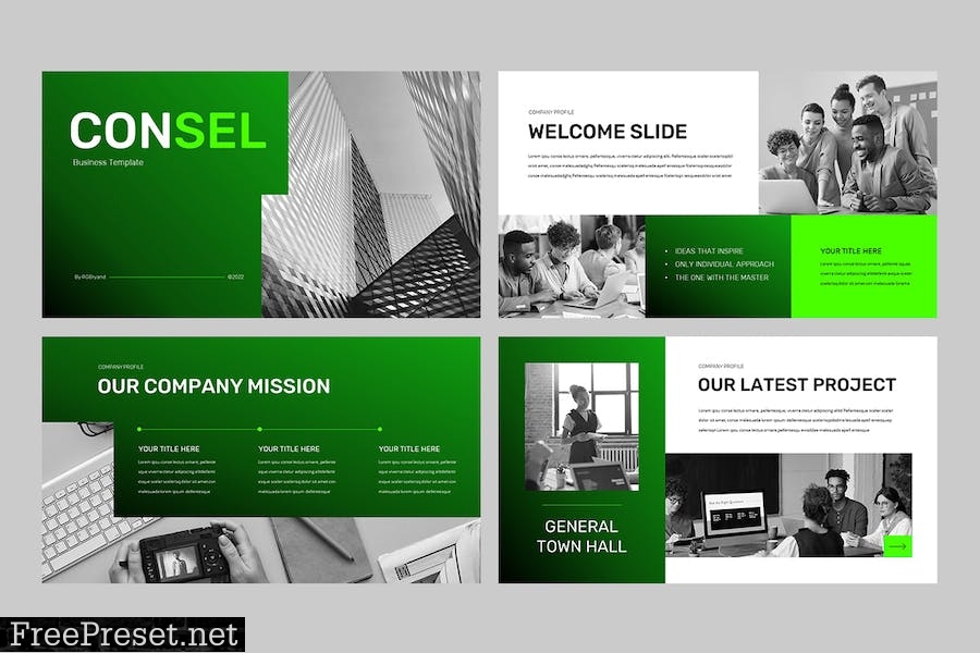 CONSEL - Business Pitch Deck Powerpoint JRHPN7A