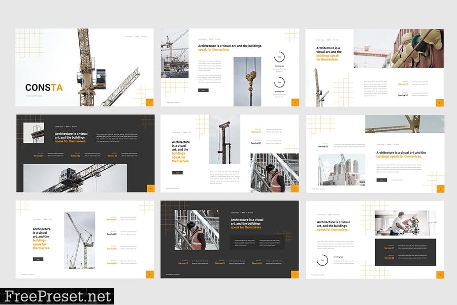 Consta - Construction Presentation Template 4E8RUQ8