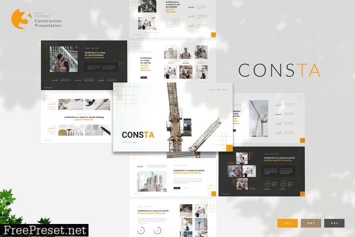 Consta - Construction Presentation Template 4E8RUQ8