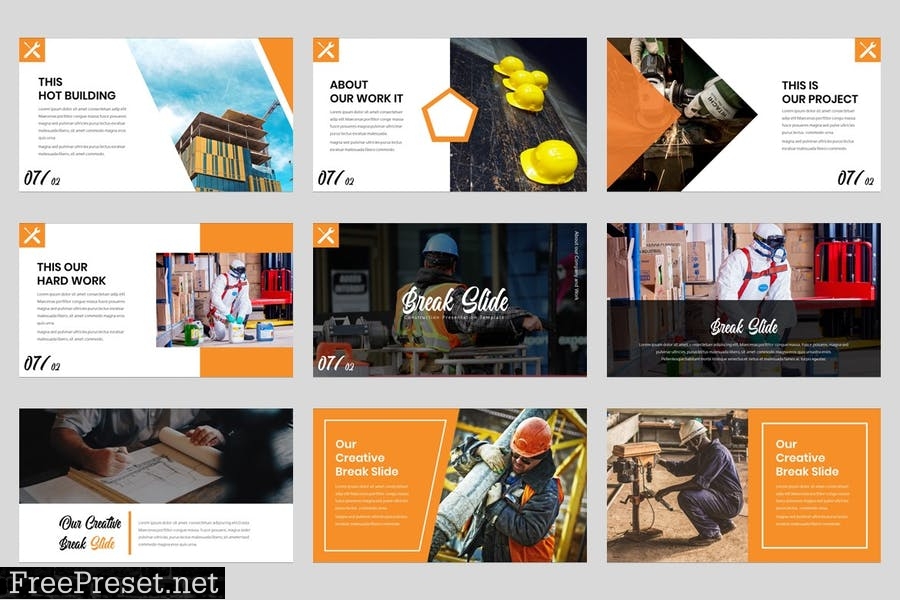 Construction & Building PowerPoint Tempalte ZN7HXW8