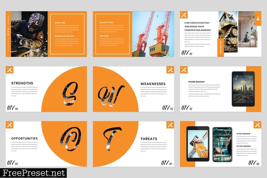 Construction & Building PowerPoint Tempalte ZN7HXW8