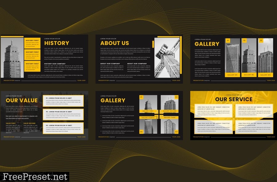 Construction Building Presentation Template Y7P69C8