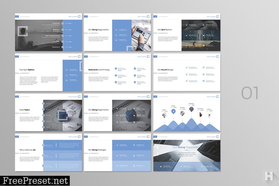 Contact Powerpoint Template AVFAME