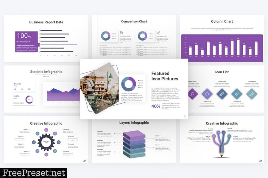 Convince Business PowerPoint Template FTQ27JB