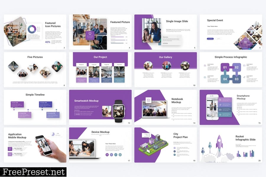 Convince Business PowerPoint Template FTQ27JB