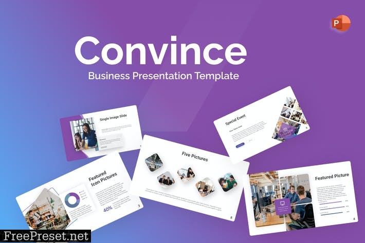 Convince Business PowerPoint Template FTQ27JB