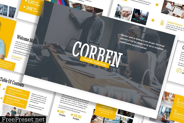 Corben - Business Template Prensentation 252JBGG