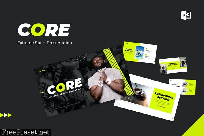 Core - Extreme Sport Presentation Powerpoint JY8X5QX