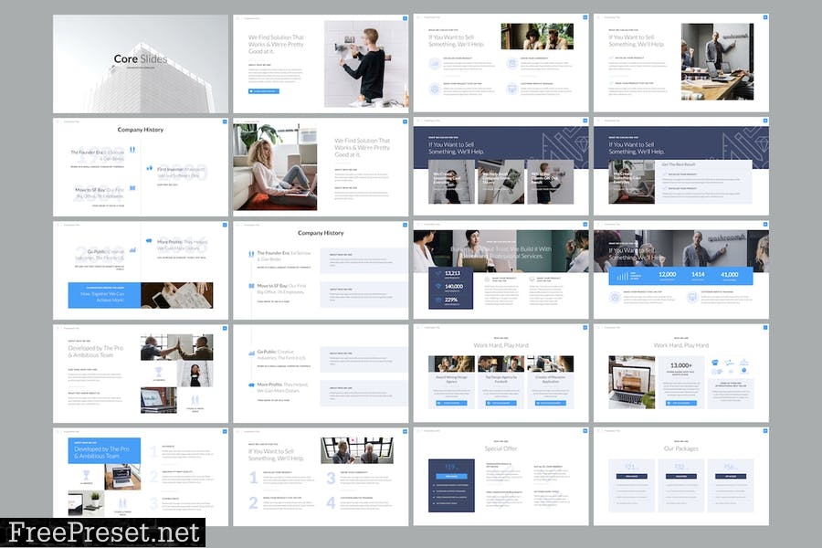 Core Slides - Simple Powerpoint Template PUU32R