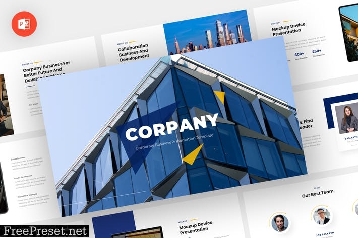 Corpany - Corporate Business Powerpoint Template Y22DUPN