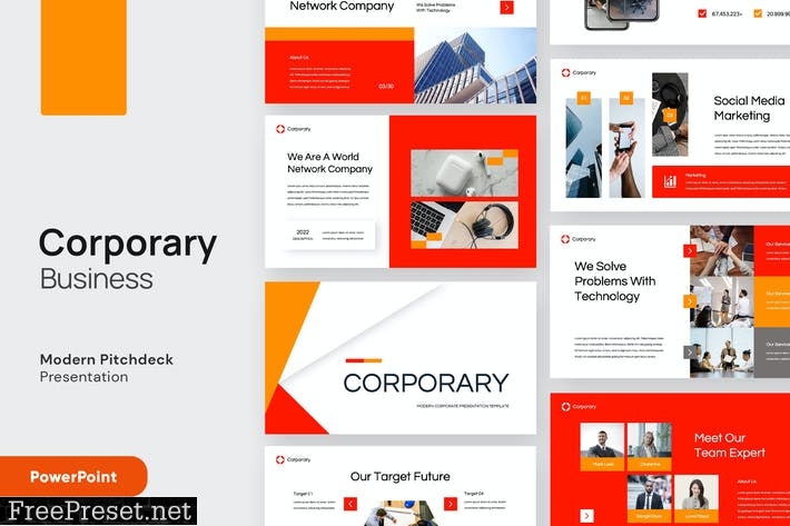 CORPORARY - Business Powerpoint Template ATY2NUF