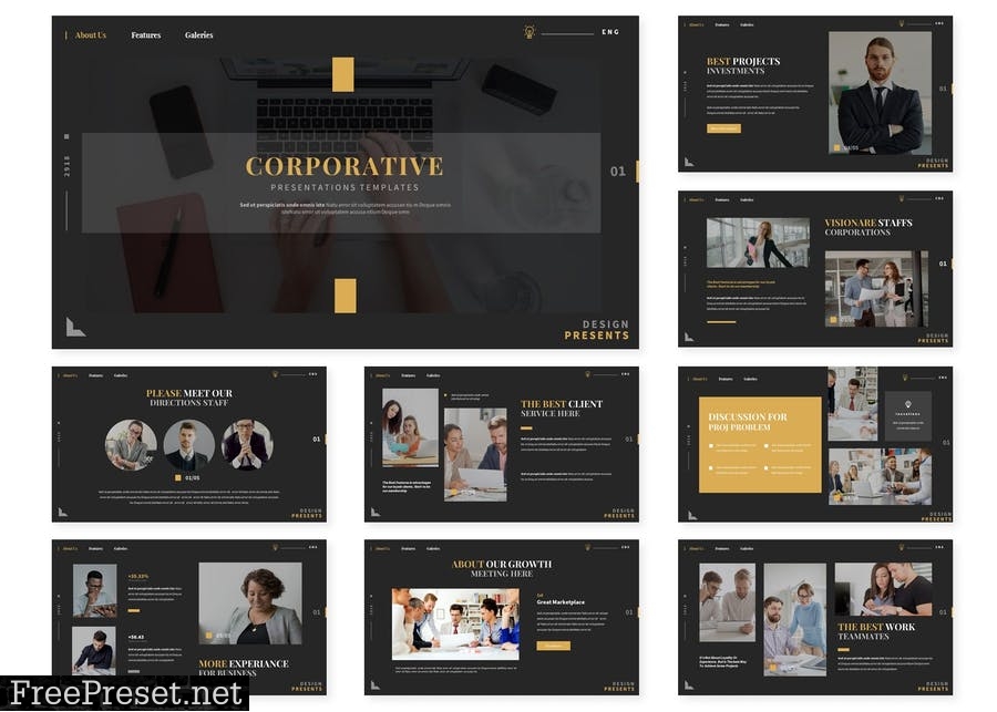 Corporative | Presentation Template 9P6V8SS