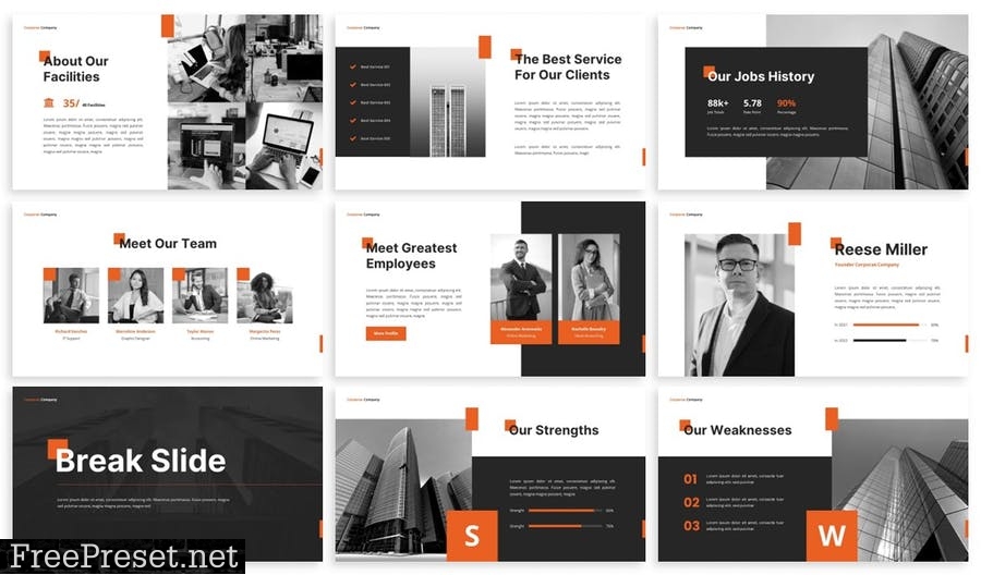 Corporax - Powerpoint Presentation Template RH6UQK3