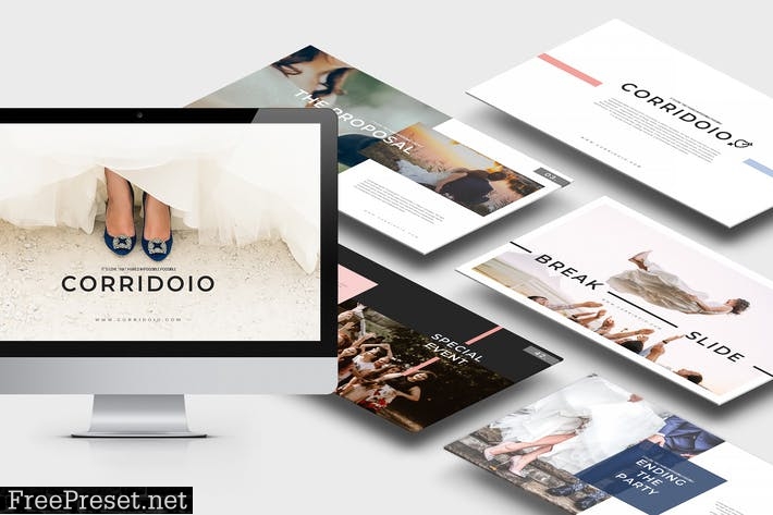 Corridoio : Wedding Organizer Powerpoint Template PXR6TE