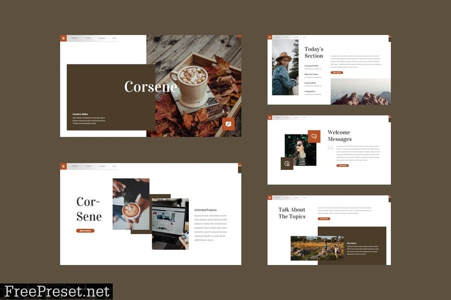 Corsene - Presentation Template F635ZAL