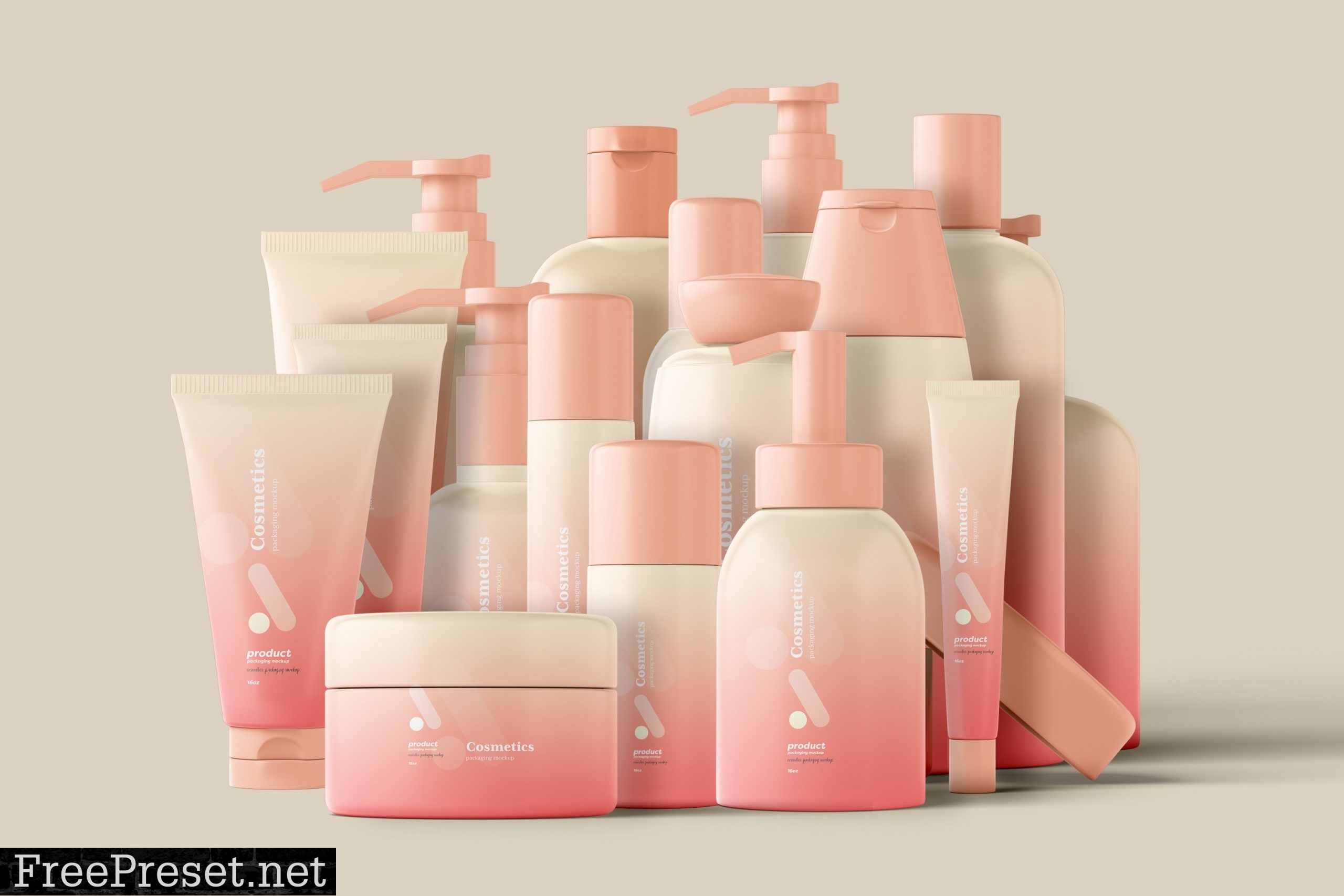 Cosmetics Packaging Mockup Pack 6710278