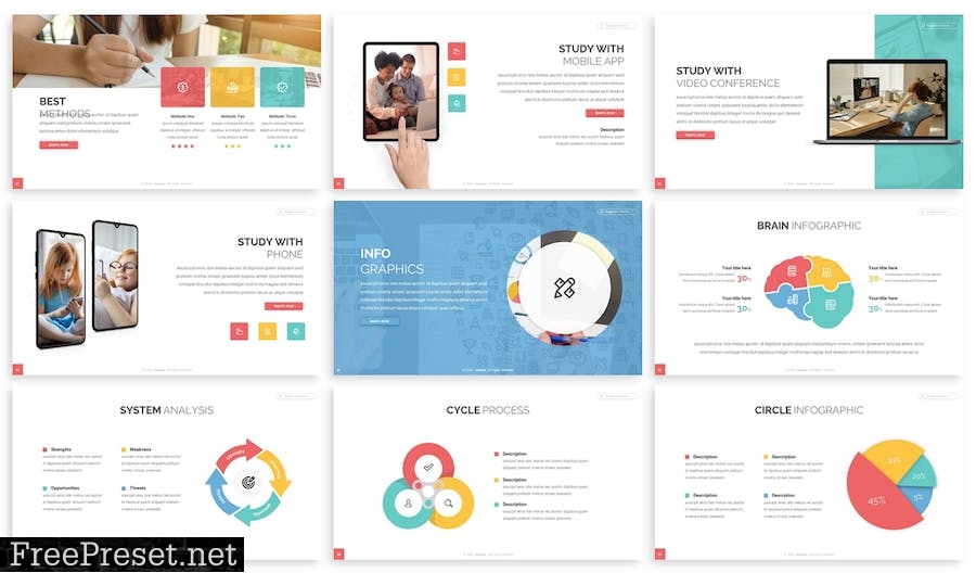 Courses - Education Prensentation Template 4549TL6