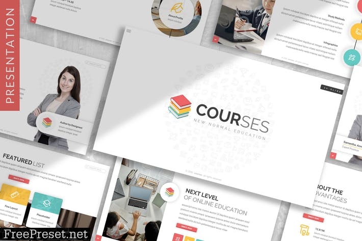 Courses - Education Prensentation Template 4549TL6