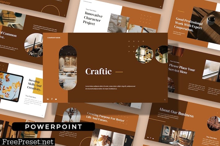 Craftic - Simple Classic Business Powerpoint 6JWMUJ8