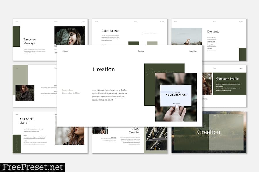 Creation - Presentation Template GJ4GX4E