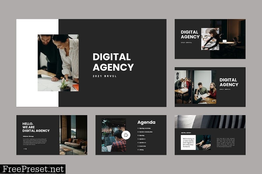 Creative Business Google Slides Template RB6J2LX