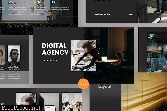 Creative Business Google Slides Template RB6J2LX