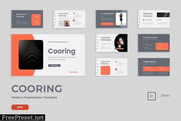 Creative Grey Orange Business Company Profile 015 9YLBVZ3