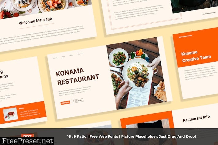 Creative Orange Brown Food Company Profile 004 R3A6PKP