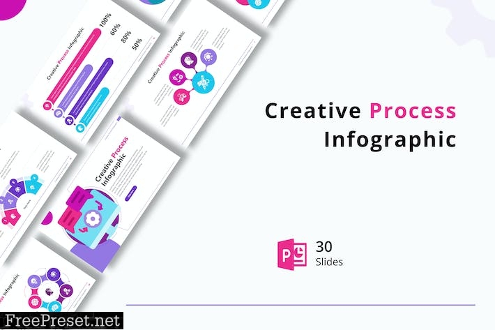 Creative Process Infographic Powerpoint QE89CJT