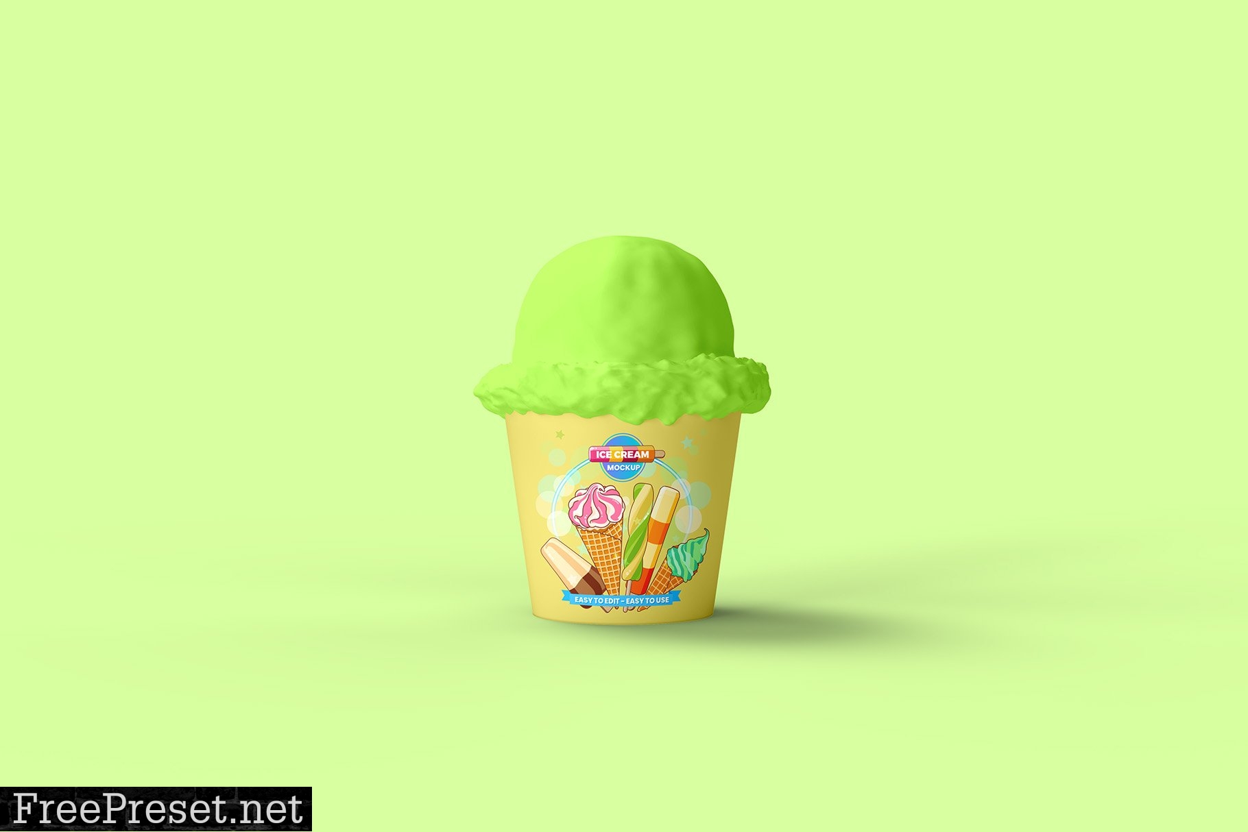 CreativeMarket - Ice Cream Packaging Mockup - 4 views 7373716