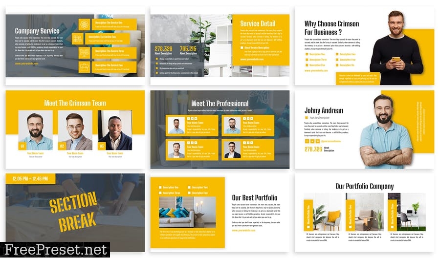 Crimson - Business Template Prensentation K6N7RYB