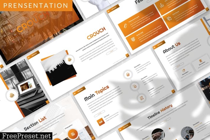 Crouch - Business Prensentation Template FE73VXL