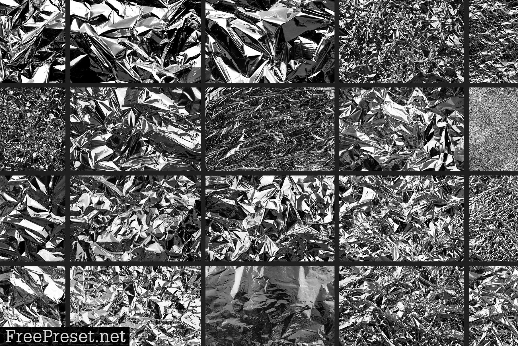 Crumpled Foil Texture Background V2 6157706