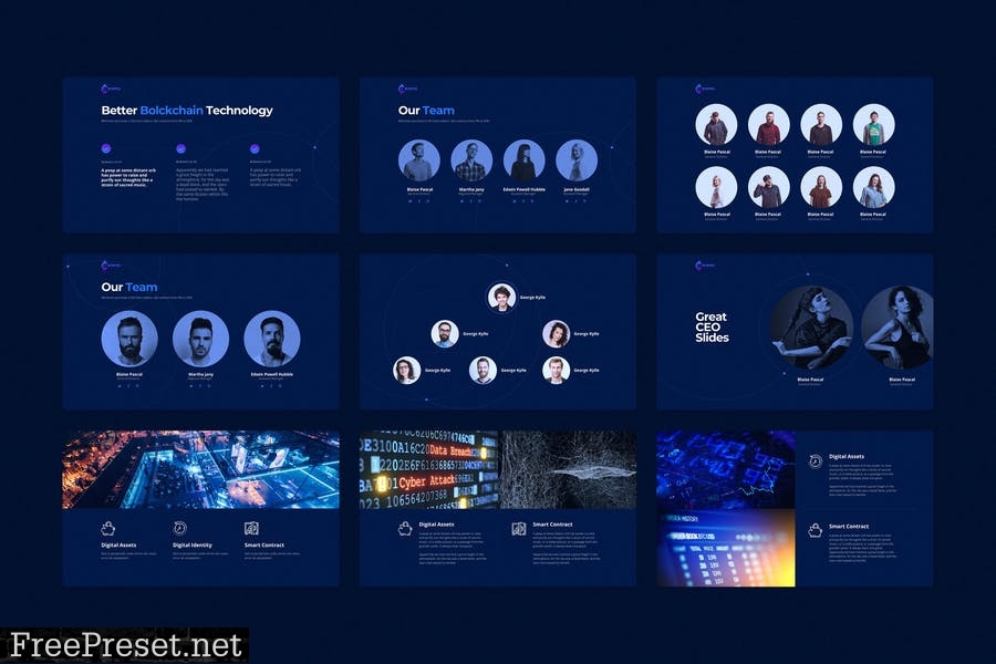 CRYPTO Powerpoint Template PGHFJS