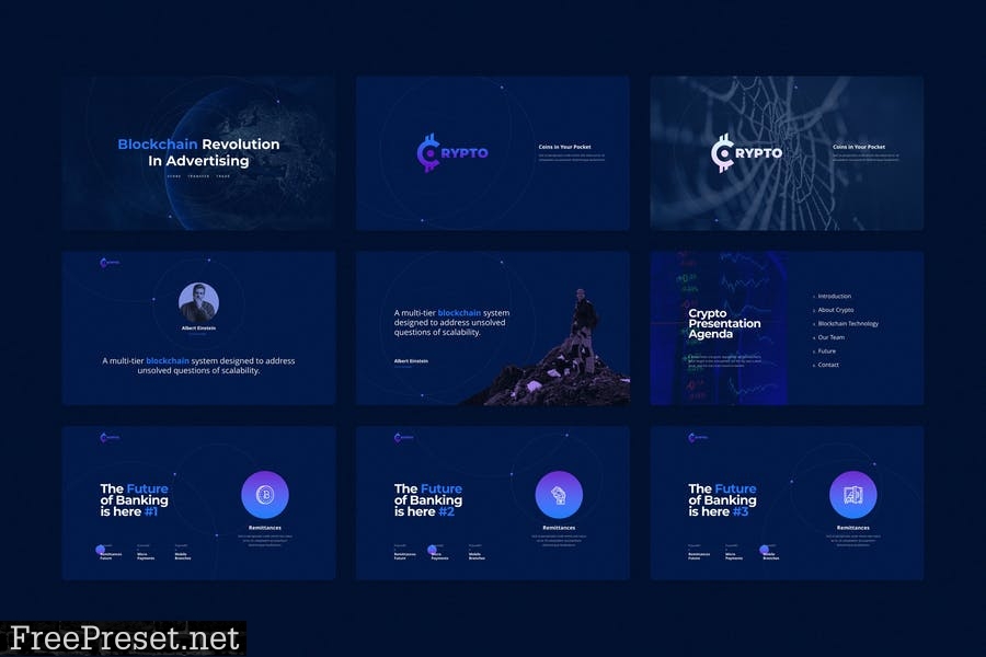 CRYPTO Powerpoint Template PGHFJS