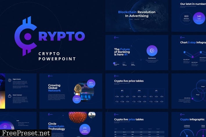 CRYPTO Powerpoint Template PGHFJS