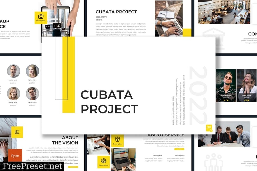 Cubata Project - Business Powerpoint Template QWB7CDB