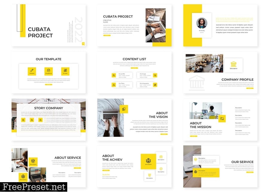 Cubata Project - Business Powerpoint Template QWB7CDB