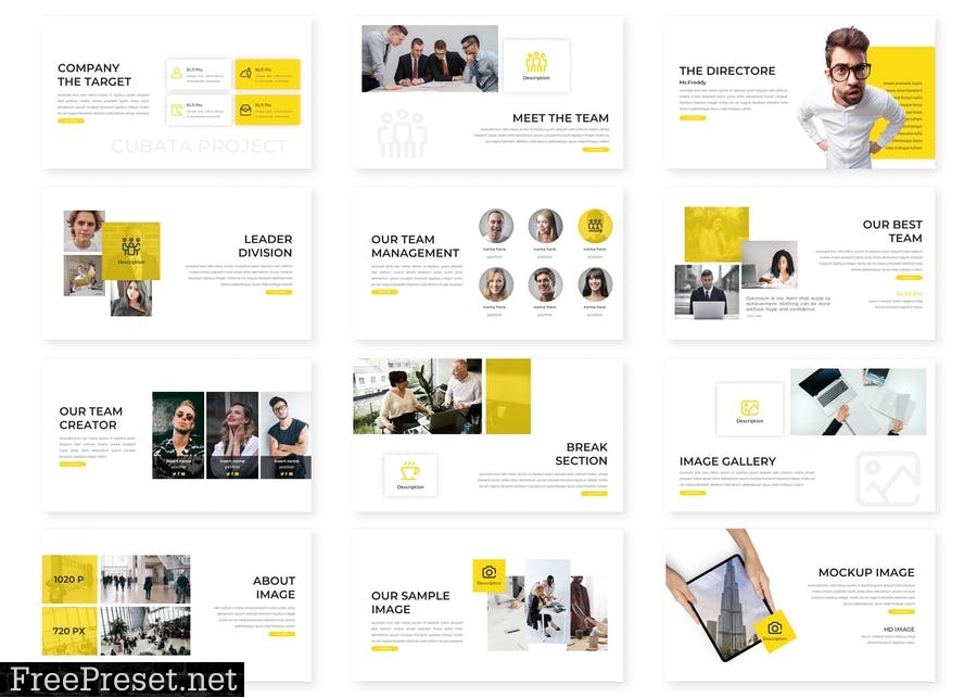 Cubata Project - Business Powerpoint Template QWB7CDB