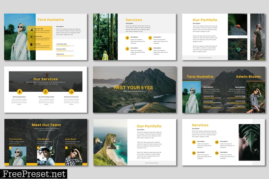 Culture - Powerpoint Template About Nature 658ZLPX