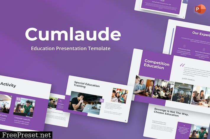 Cumlaude Purple Modern Education Presentation 8SKR3JM