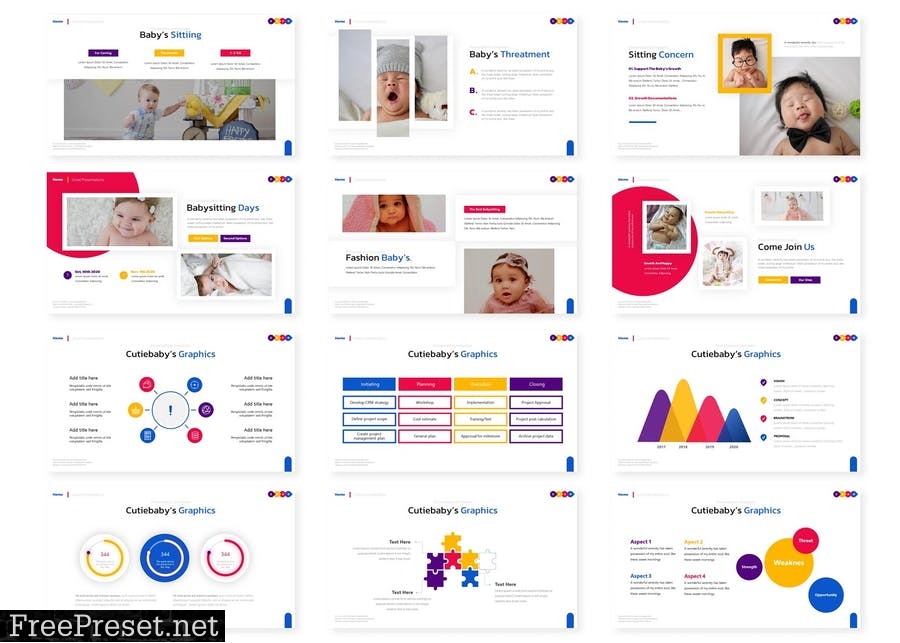 Cutiebaby - Presentation Template 54R22UG