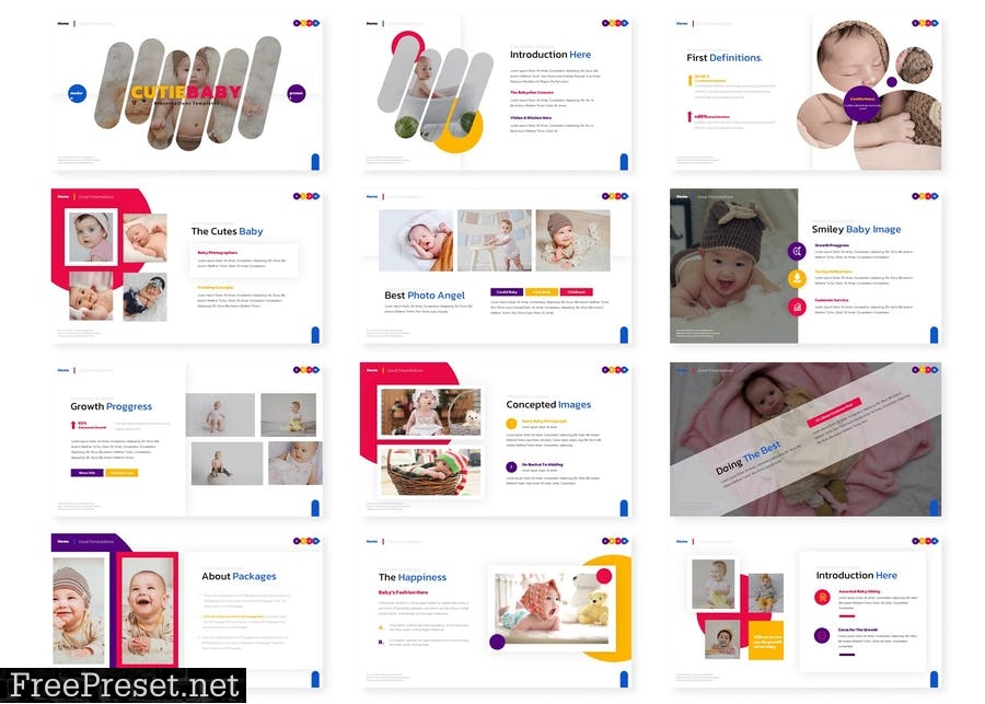 Cutiebaby - Presentation Template 54R22UG