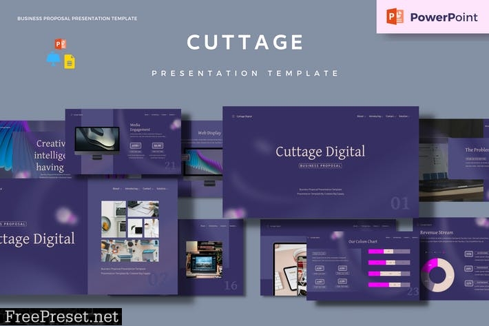 Cuttage Powerpoint Business Proposal Presentation 67777Y3