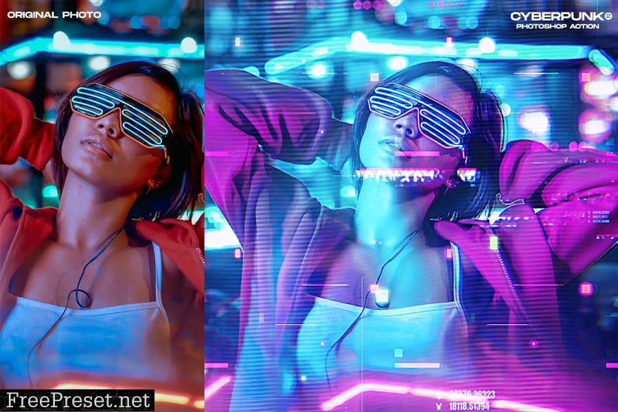 CyberPunk 2 Photoshop Action