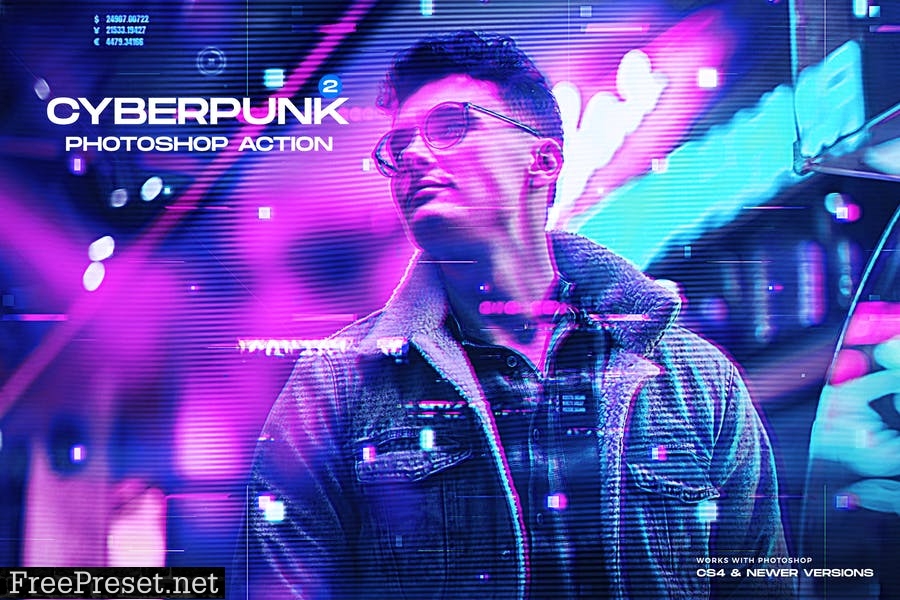 CyberPunk 2 Photoshop Action