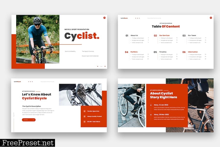 Cyclist - Bicycle Powerpoint T8Z64EU